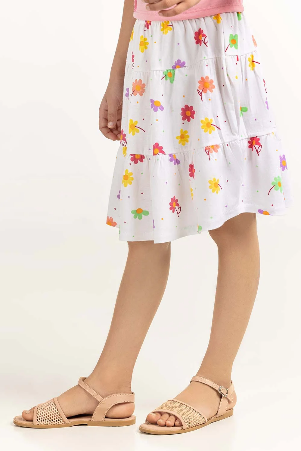 Toddler Girl White Skirt