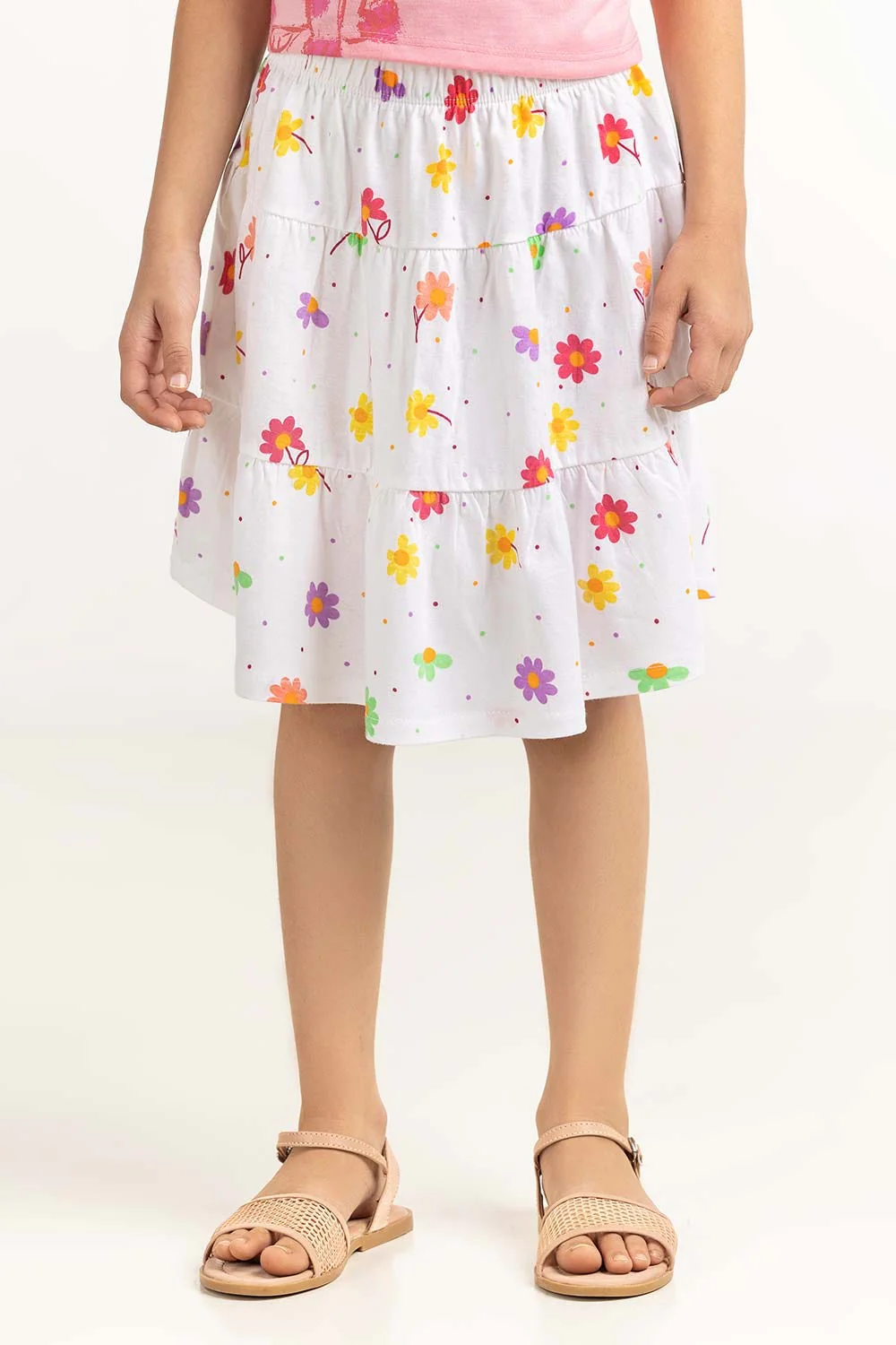 Toddler Girl White Skirt - Image 2