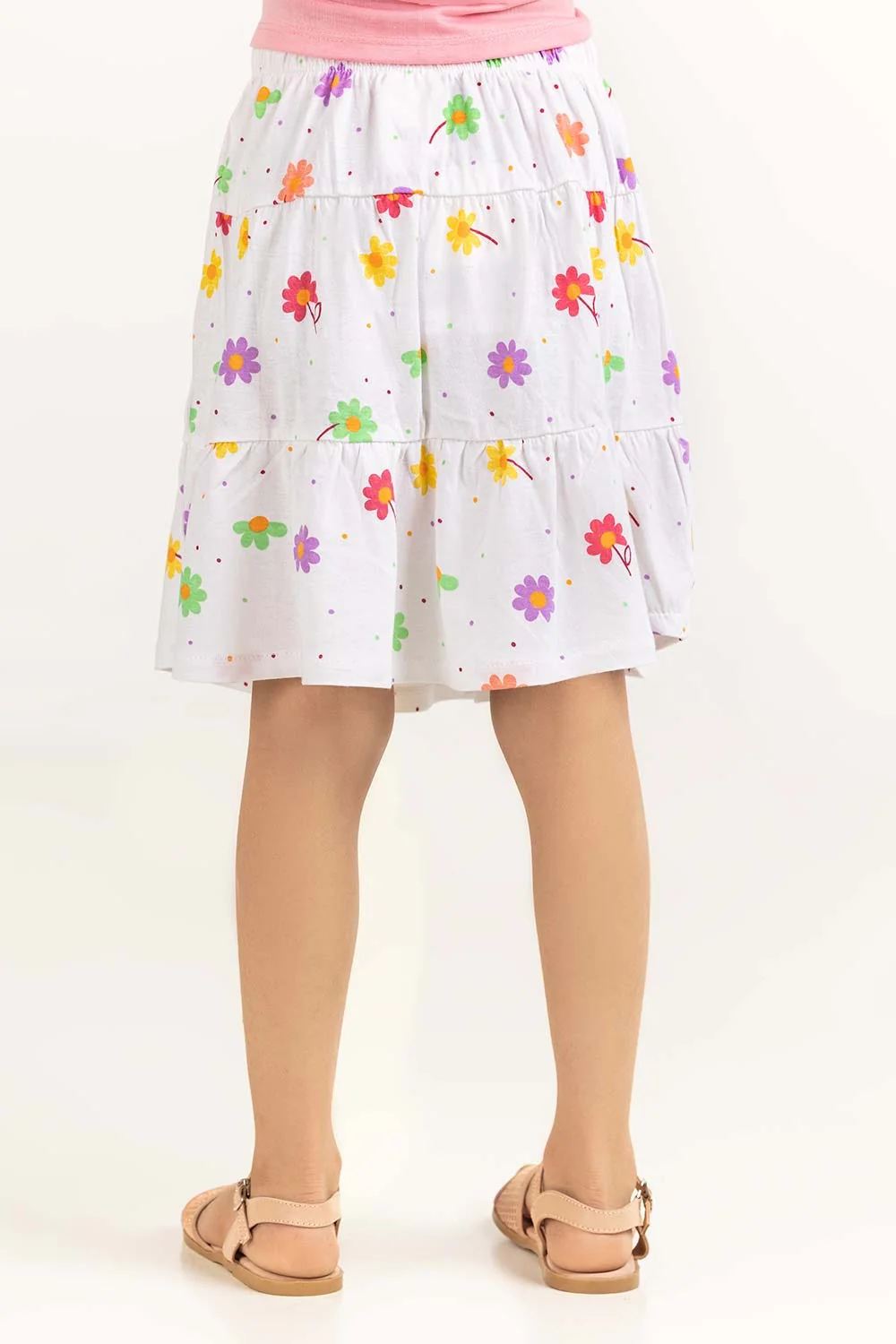 Toddler Girl White Skirt - Image 4