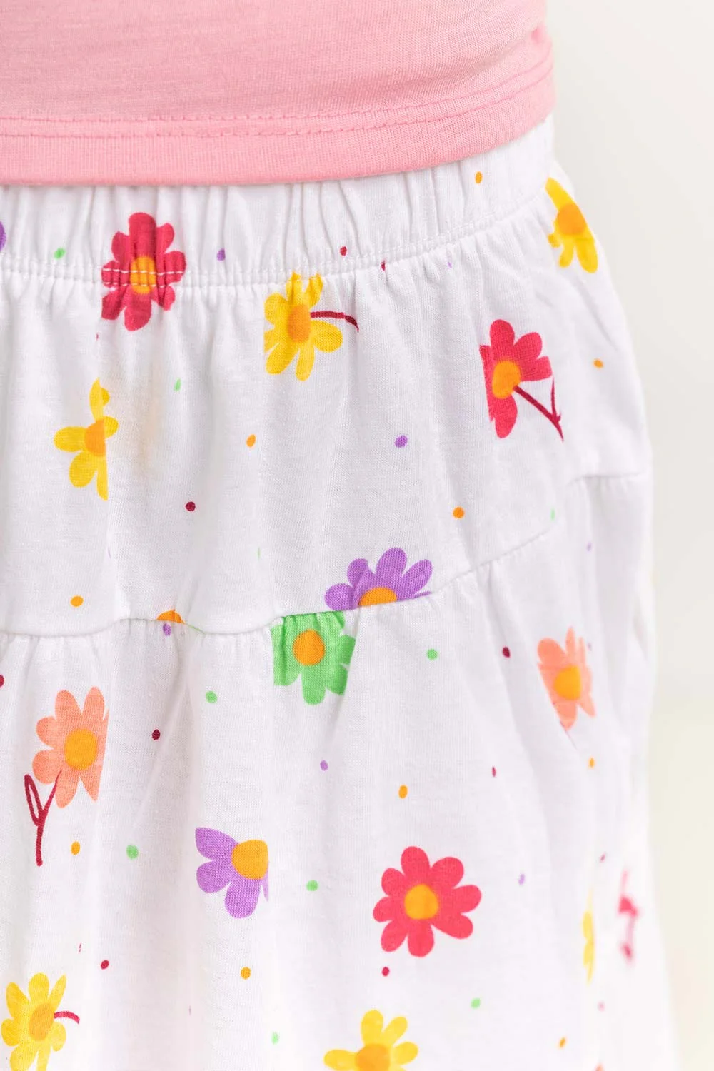 Toddler Girl White Skirt - Image 6