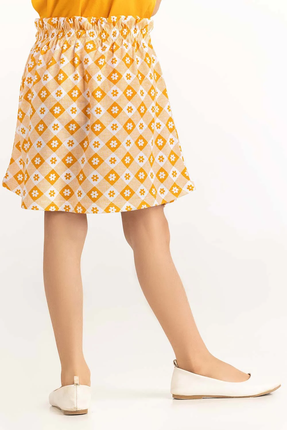 Toddler Girl Yellow Co-Ord Bottom - Image 5