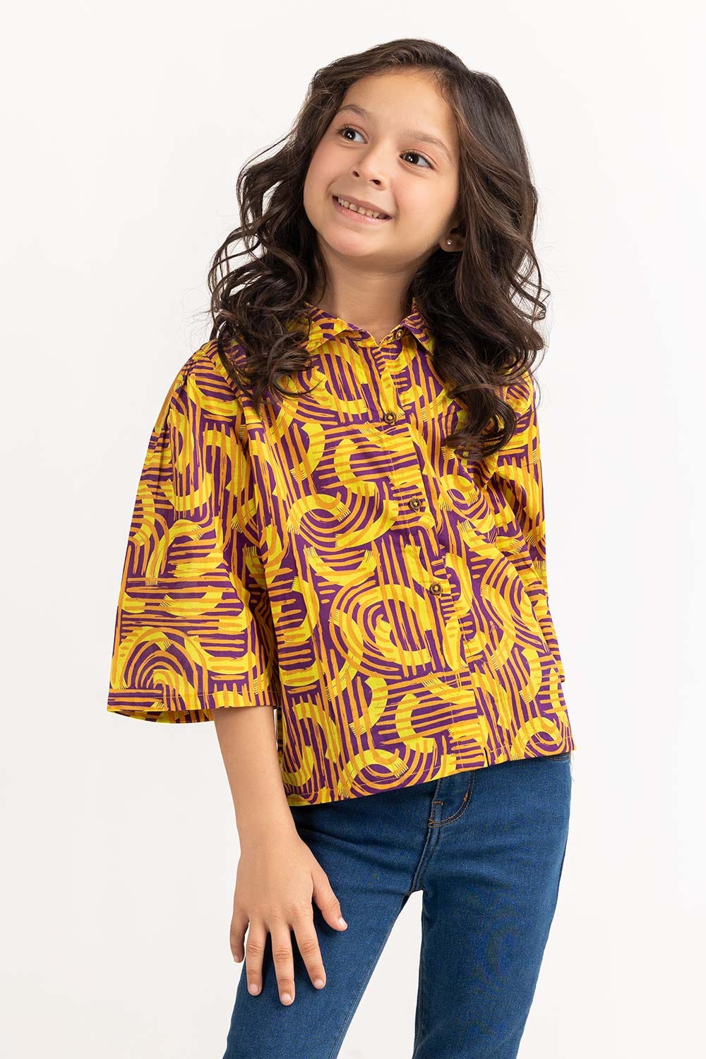 Toddler Girl Yellow Shirt - Image 2