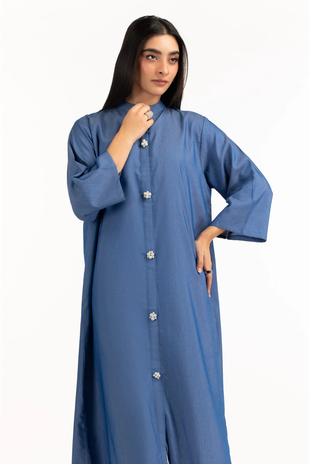 Twill Dyed Long Shirt - Image 4