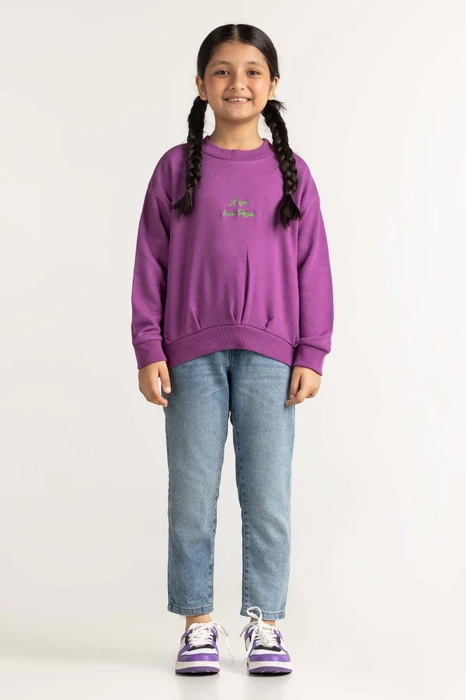 Violet Printed Sweatshirt - Image 5