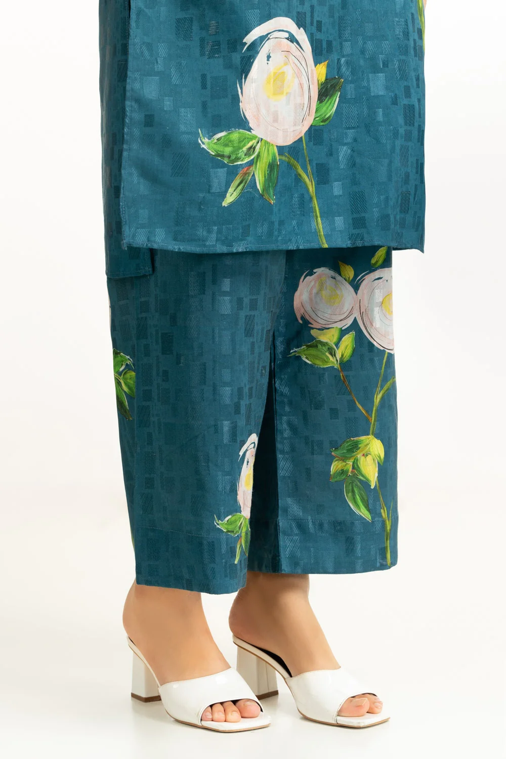 Viscose Jacquard Printed Co-Ord Set - Image 5
