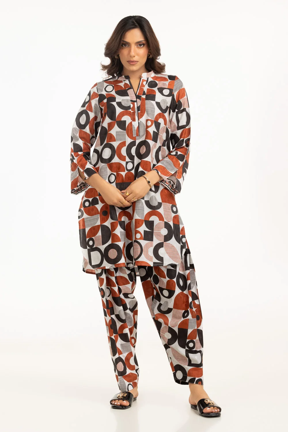 Viscose Jacquard Printed Co-Ord Set