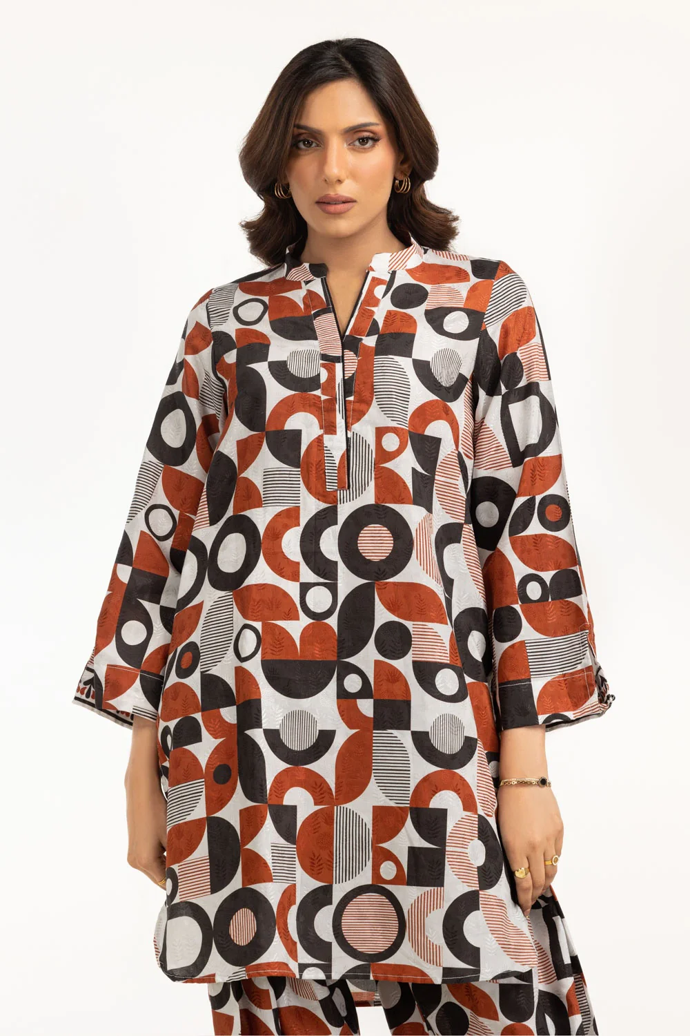 Viscose Jacquard Printed Co-Ord Set - Image 3