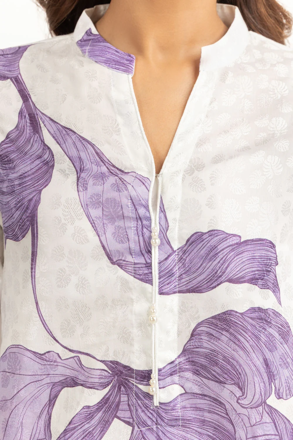 Viscose Jacquard Printed Co-Ord Set - Image 2
