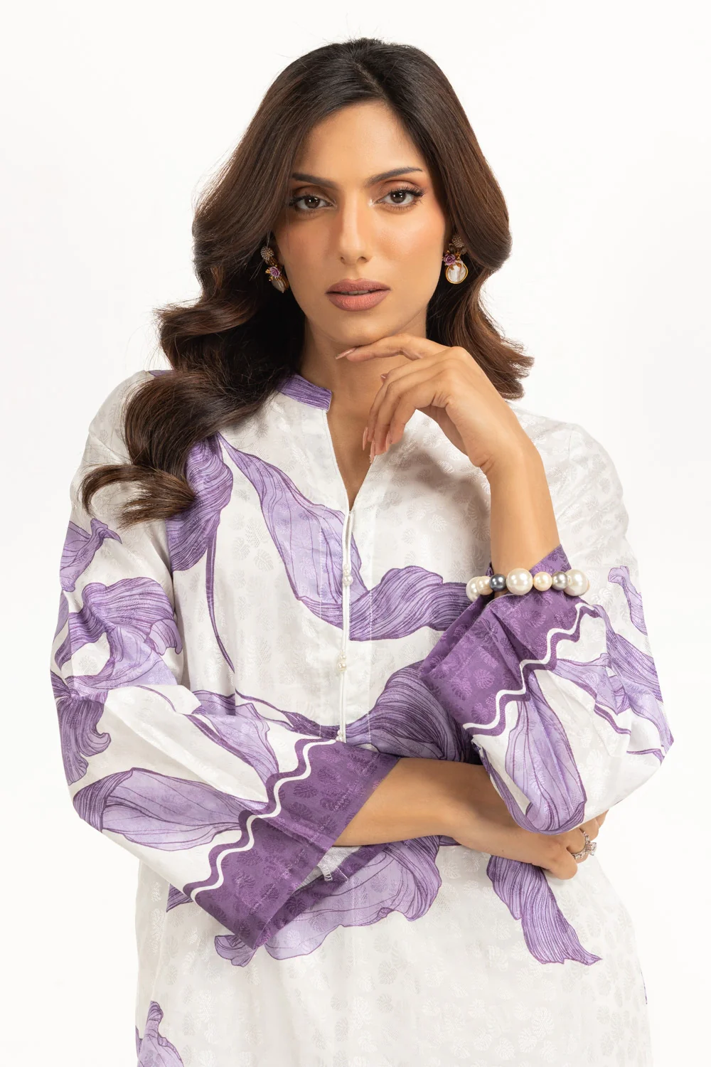 Viscose Jacquard Printed Co-Ord Set - Image 4