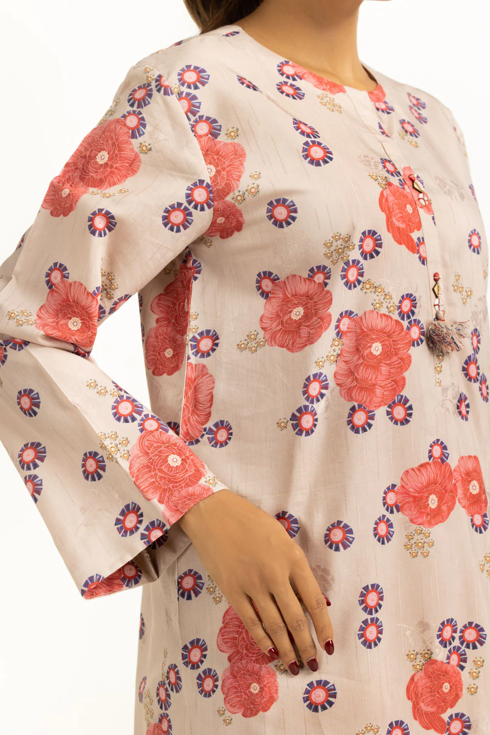 Viscose Jacquard Printed Co-Ord Set - Image 2