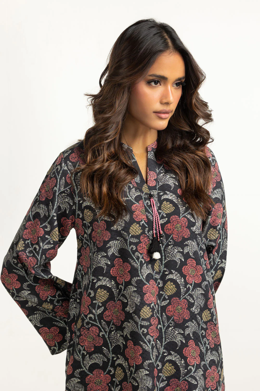 Viscose Jacquard Printed Co-Ord Set - Image 2