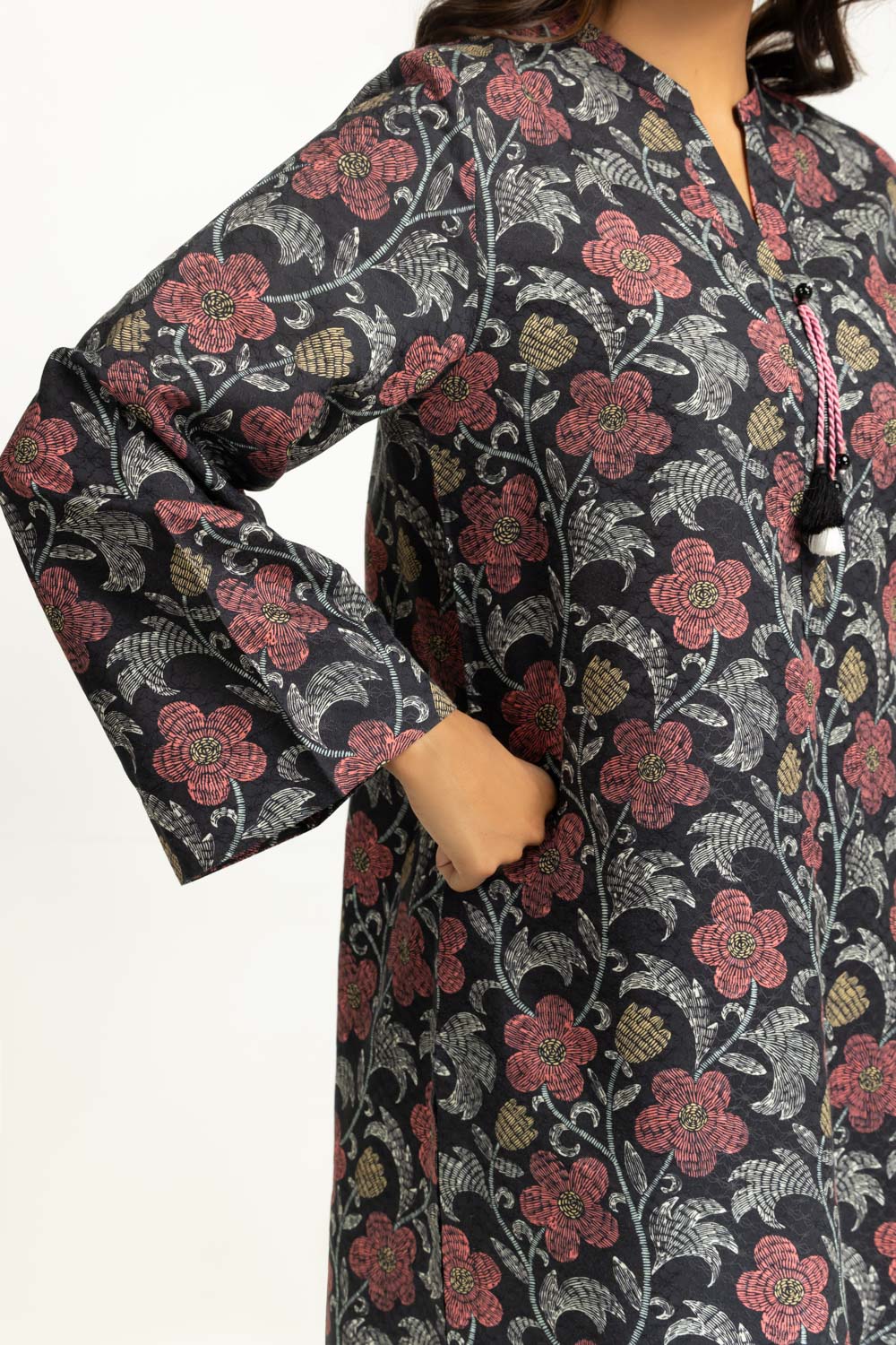 Viscose Jacquard Printed Co-Ord Set - Image 4