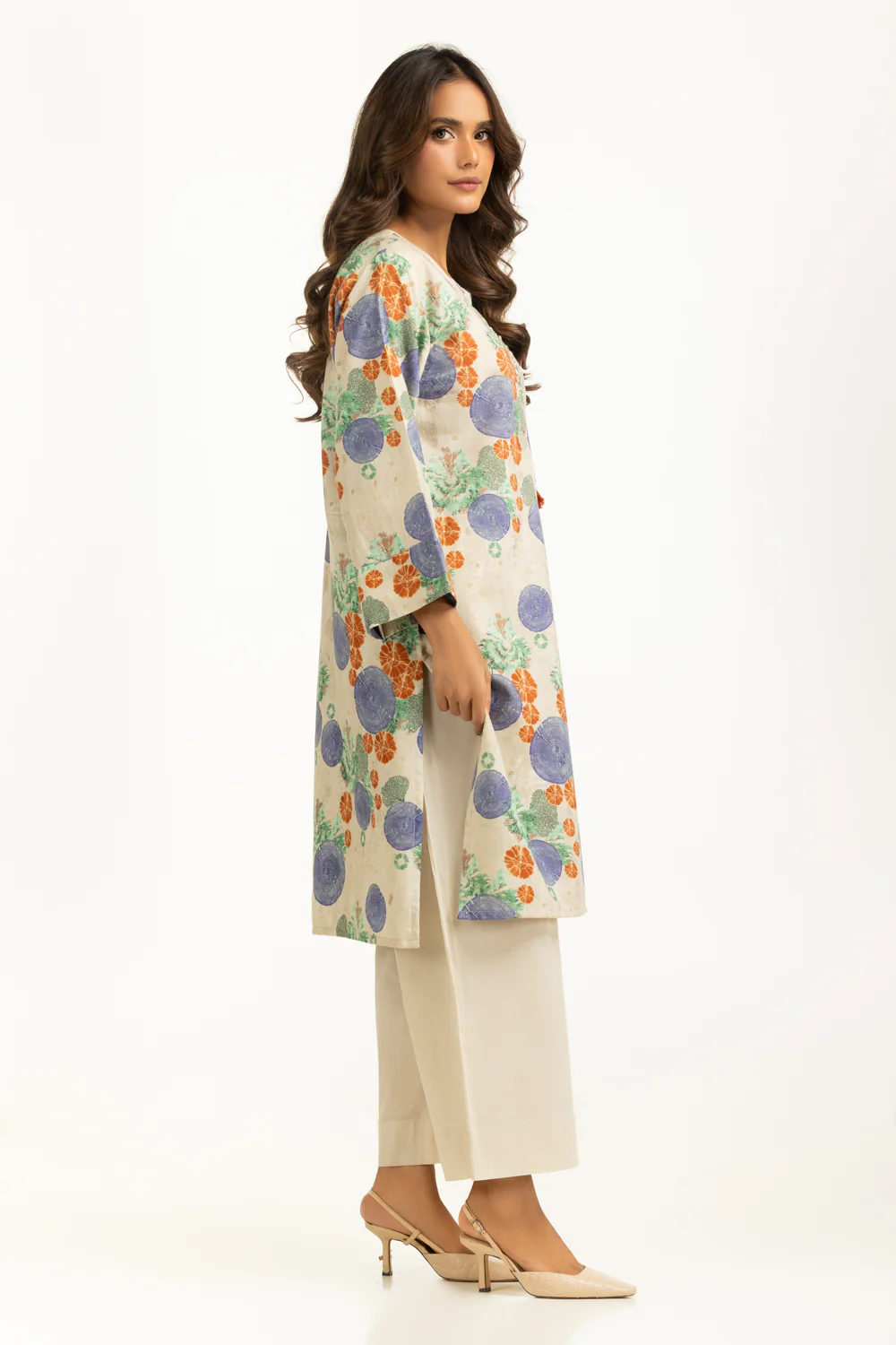 Viscose Jacquard Printed Co-Ord Set - Image 3