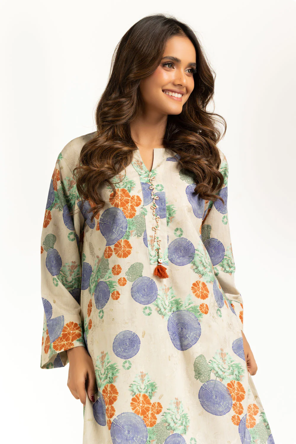 Viscose Jacquard Printed Co-Ord Set - Image 4