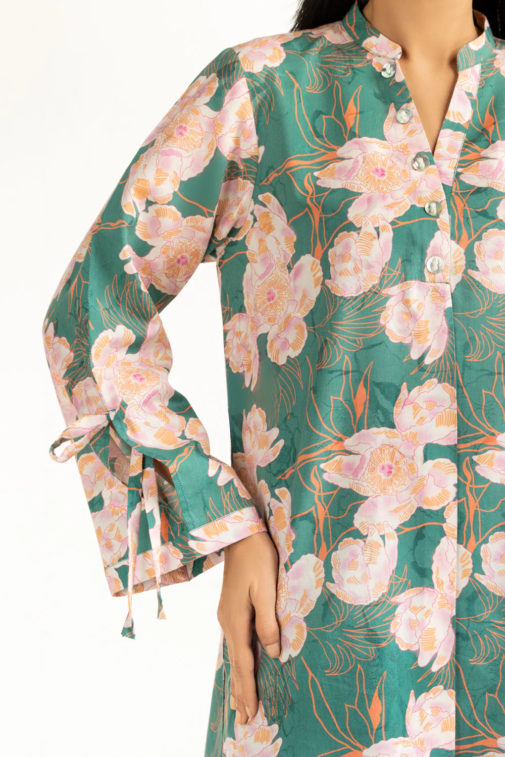 Viscose Jacquard Printed Co-Ord Set - Image 2