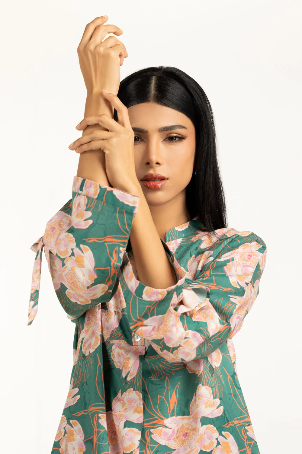 Viscose Jacquard Printed Co-Ord Set - Image 4