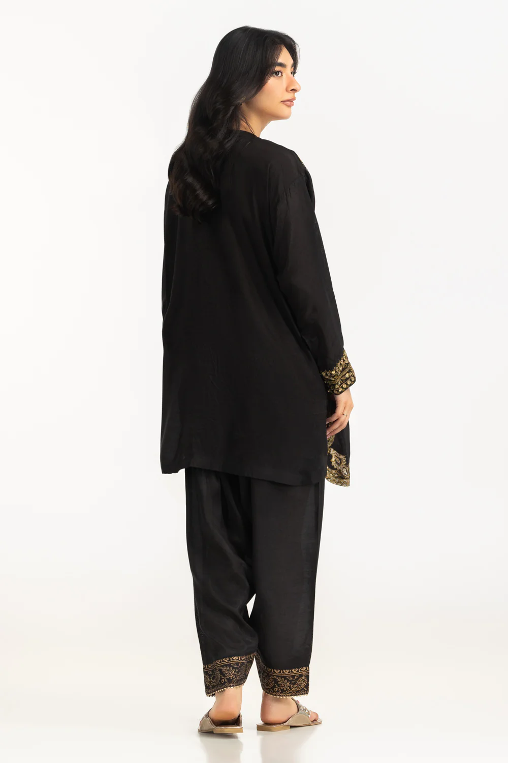 Viscose Raw silk Embroidered Co-Ord Set - Image 7