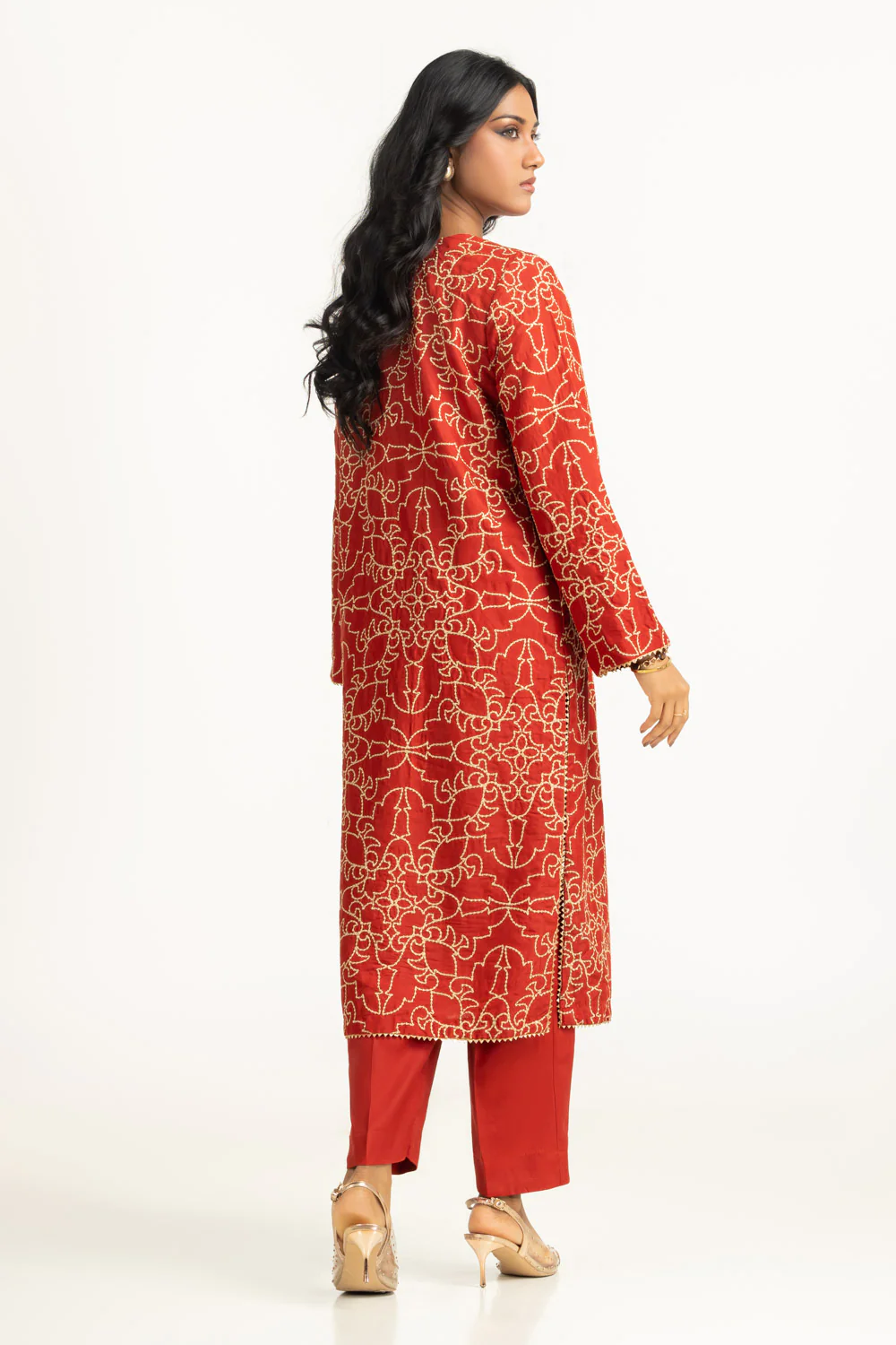 Viscose Rawsilk Embroidered Shirt And Trouser - Image 5