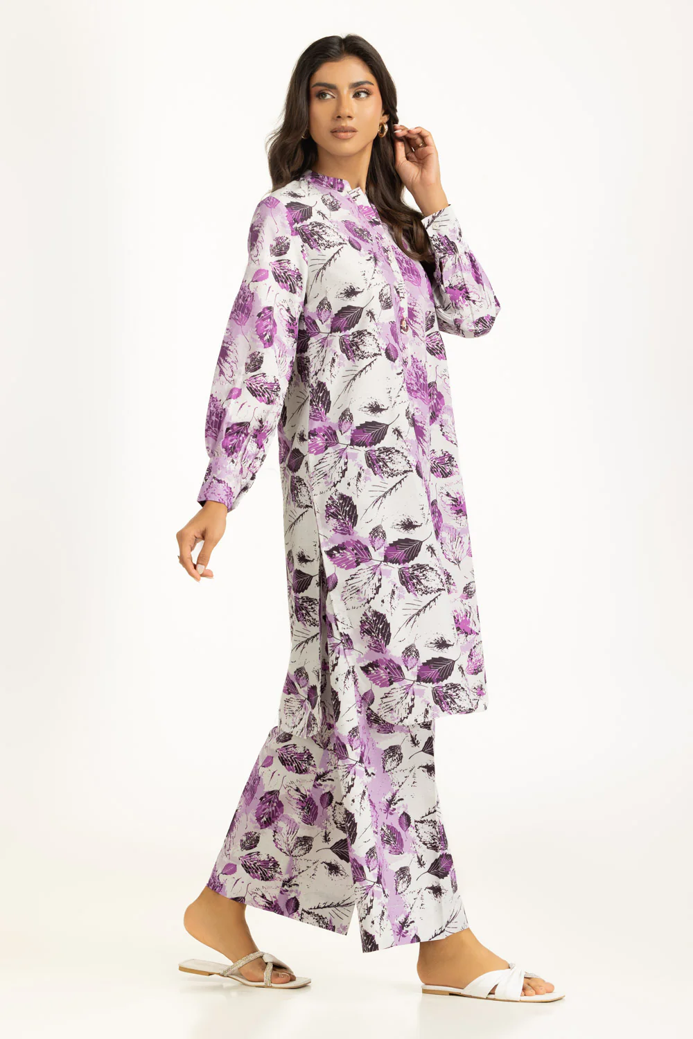 Viscose Slub Printed Co-Ord Set - Image 3