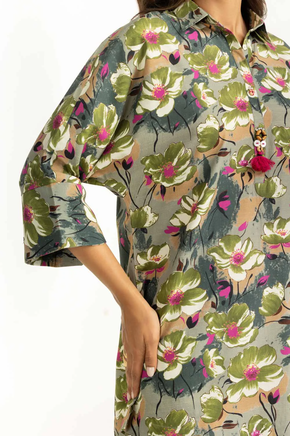 Viscose Slub Printed Co-Ord Set - Image 2