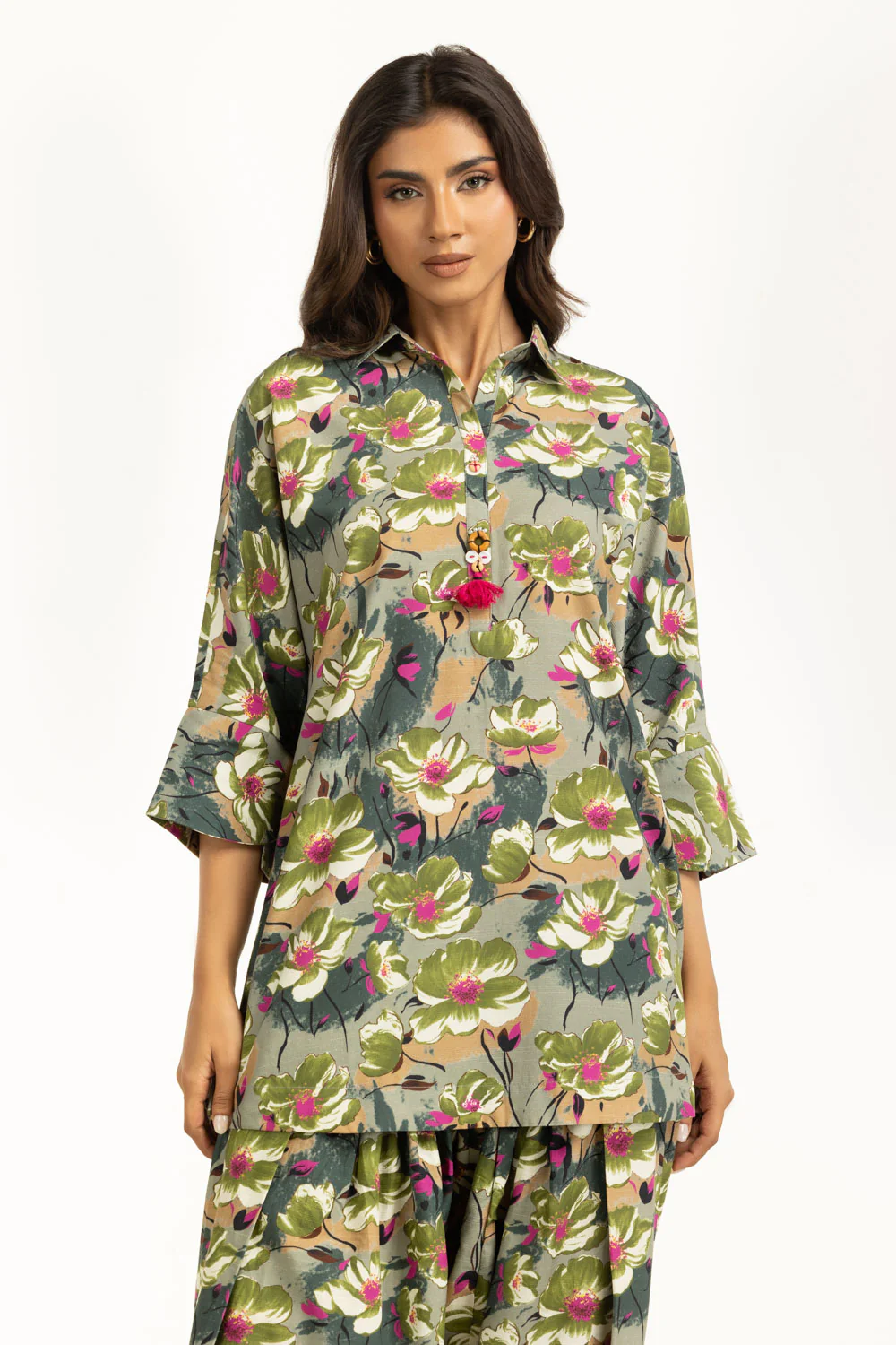 Viscose Slub Printed Co-Ord Set - Image 4