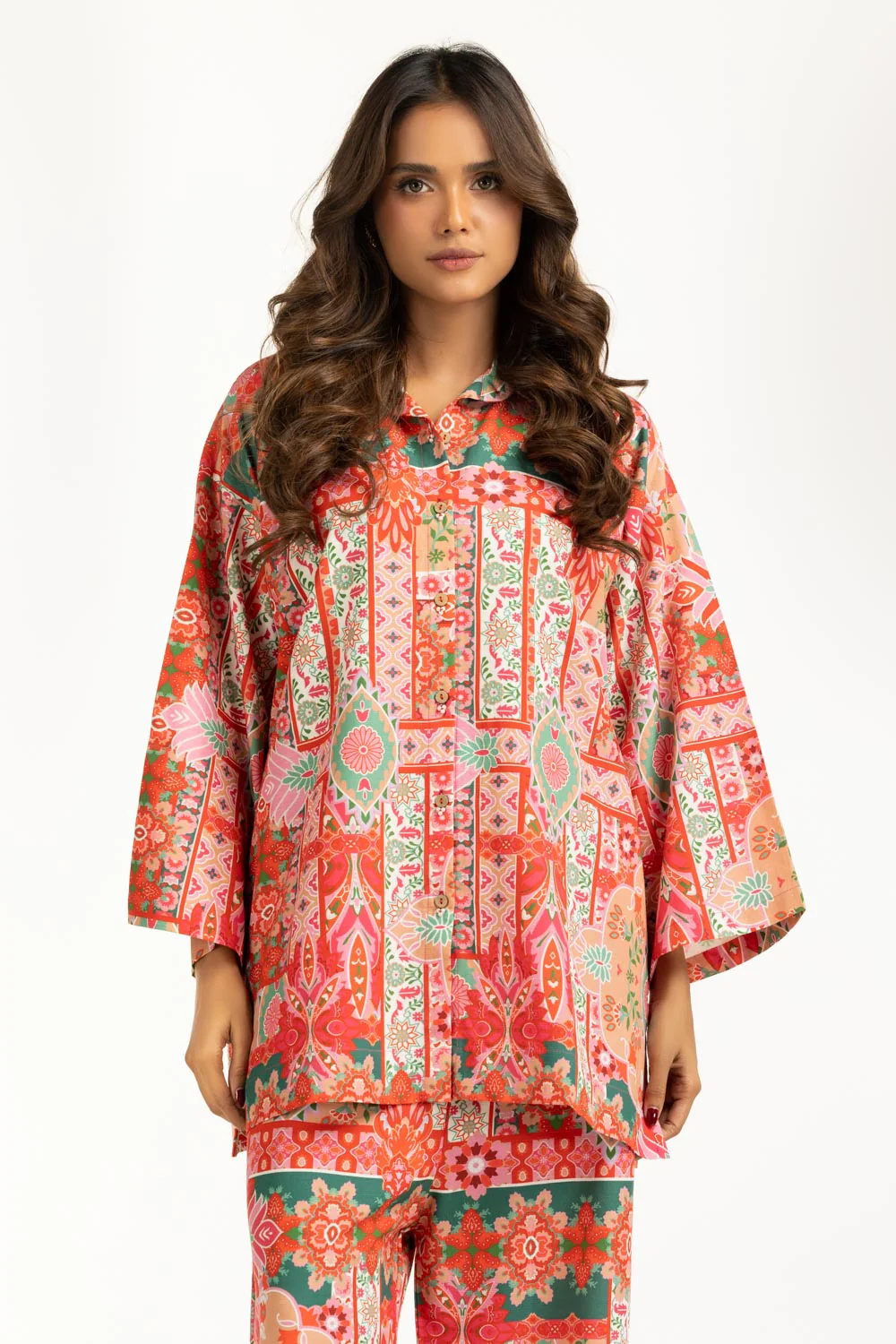 Viscose Slub Printed Co-Ord Set - Image 4