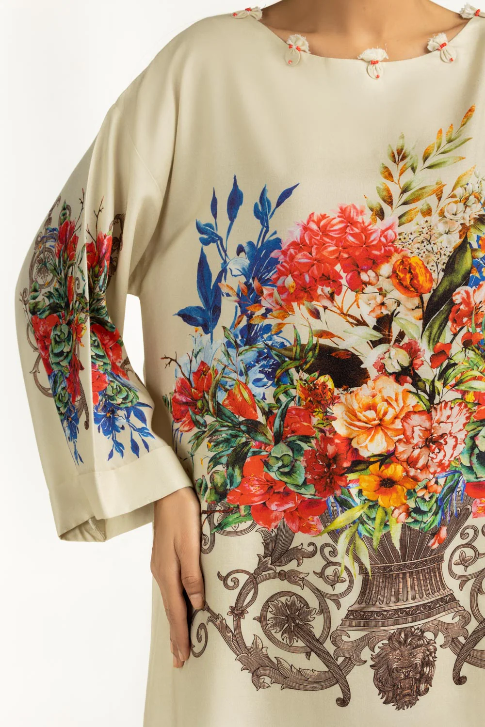 Viscose Slub Printed Co-Ord Set - Image 2