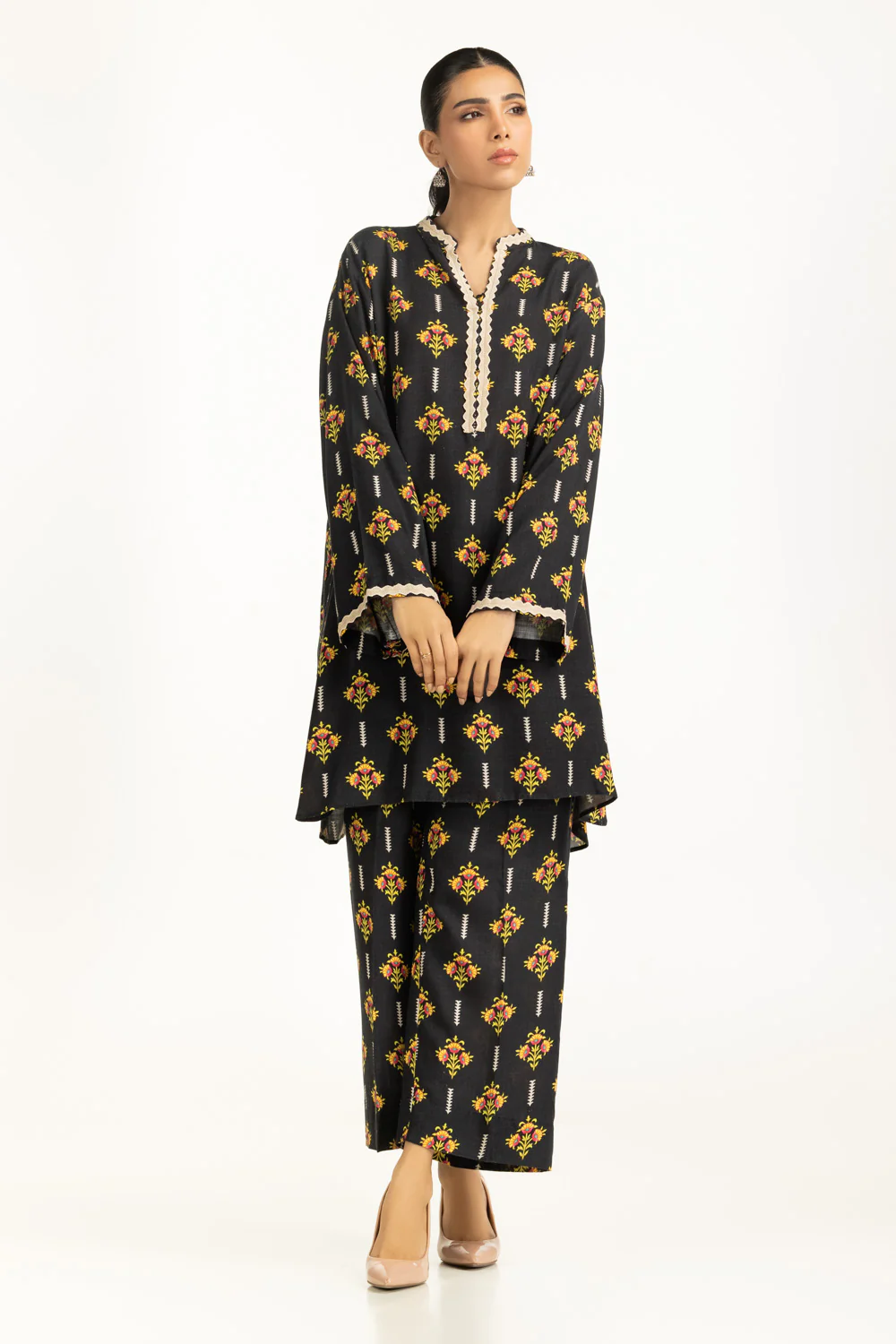 Viscose Slub Printed Co-Ord Set - Image 3