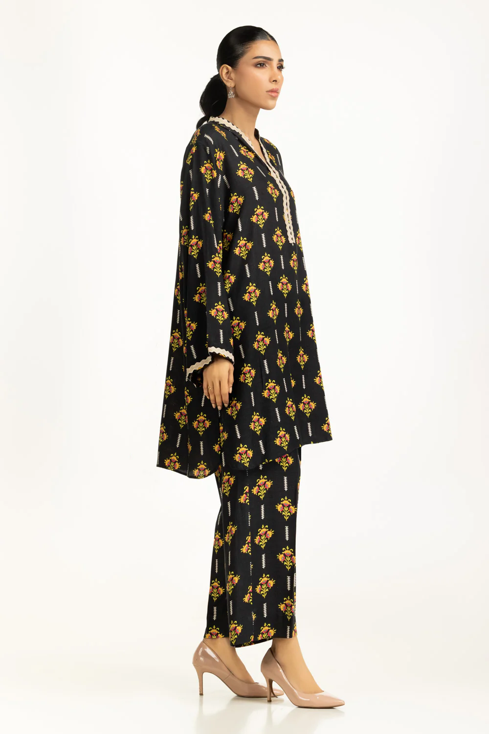 Viscose Slub Printed Co-Ord Set - Image 4