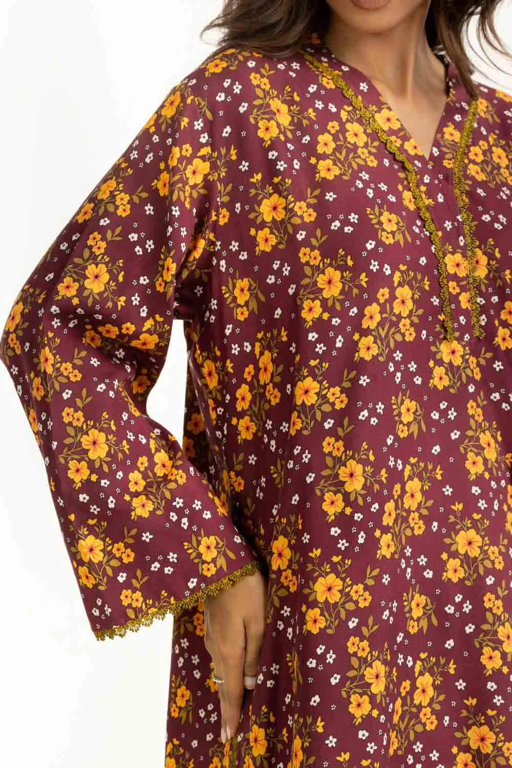 Viscose Slub Printed Co-Ord Set - Image 2