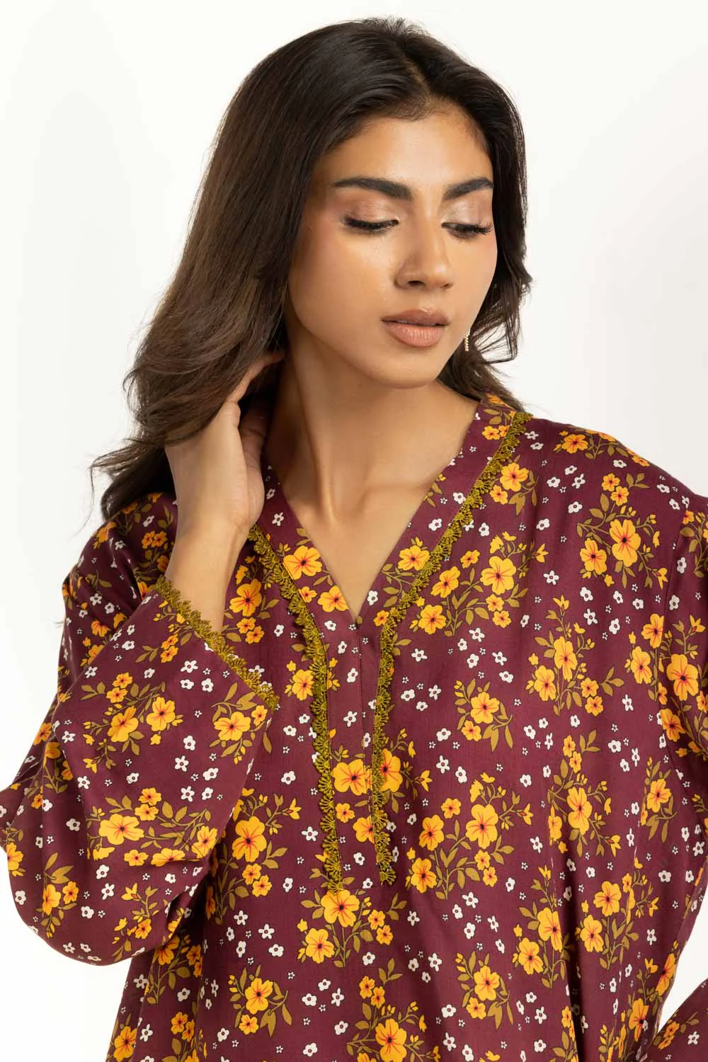 Viscose Slub Printed Co-Ord Set - Image 4