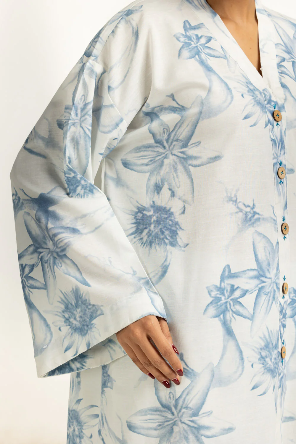 Viscose Slub Printed Co-Ord Set - Image 2
