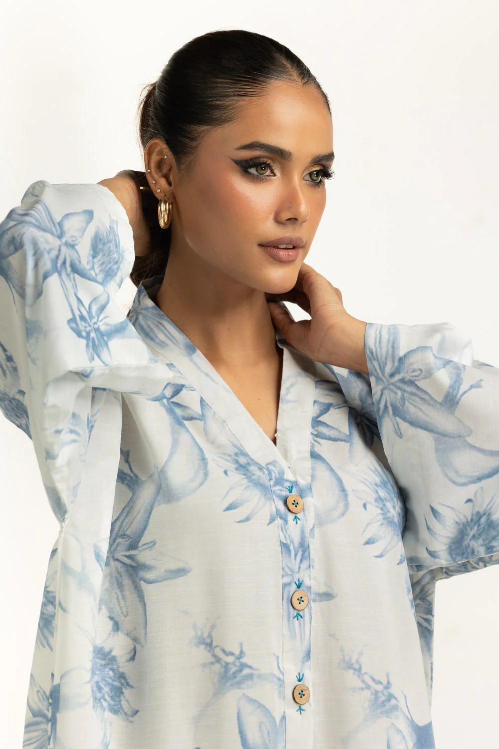 Viscose Slub Printed Co-Ord Set - Image 5