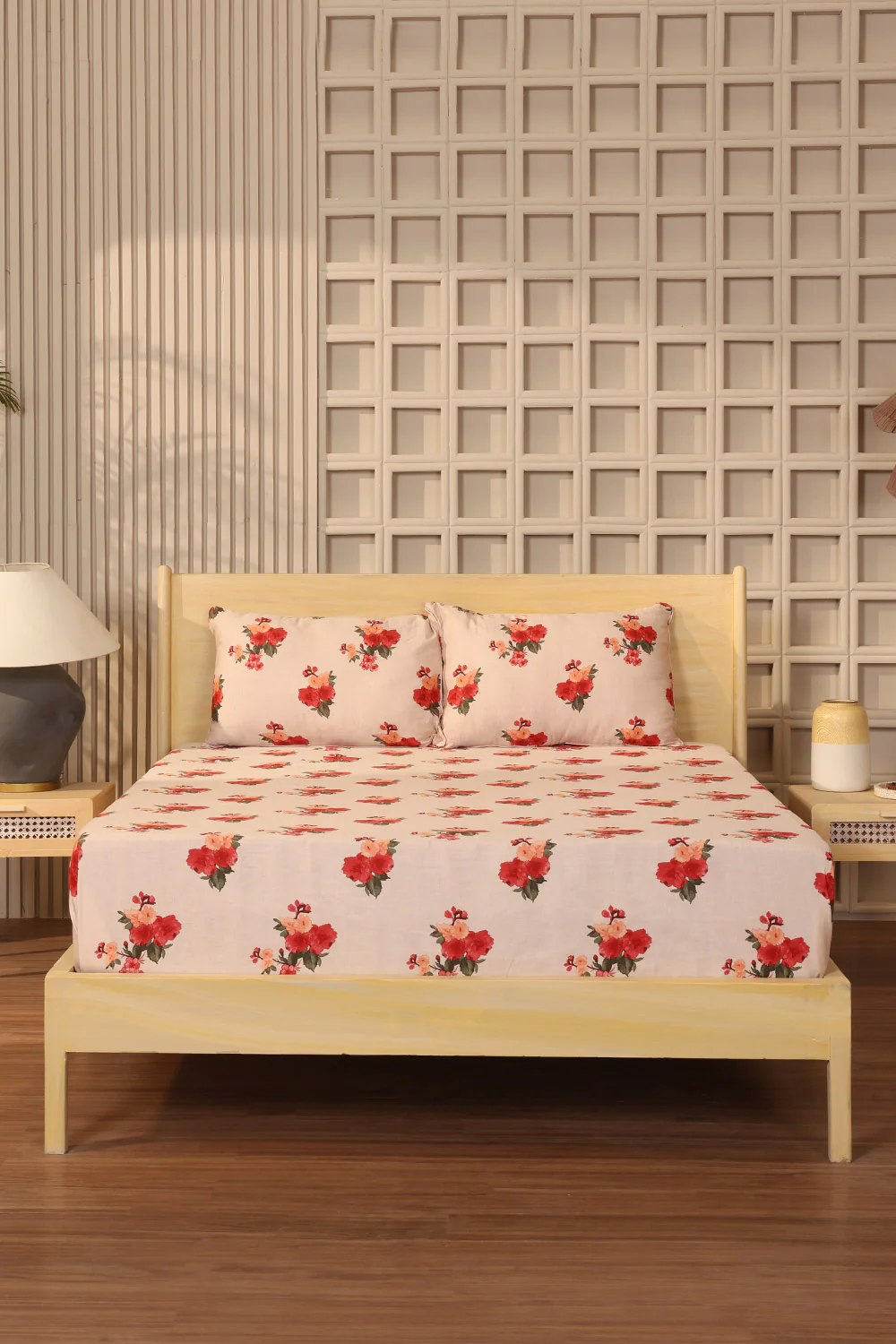 Water Blossom T-200 Bed Sheet Set - Image 5