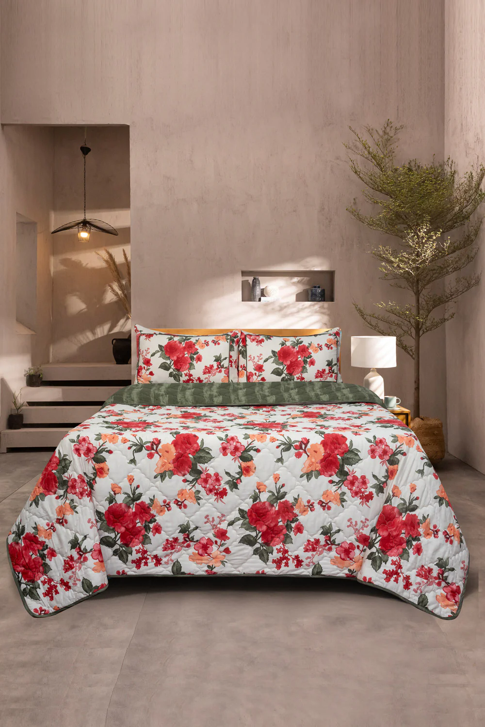 Water Blossom T-200 Bed Throw - Image 4