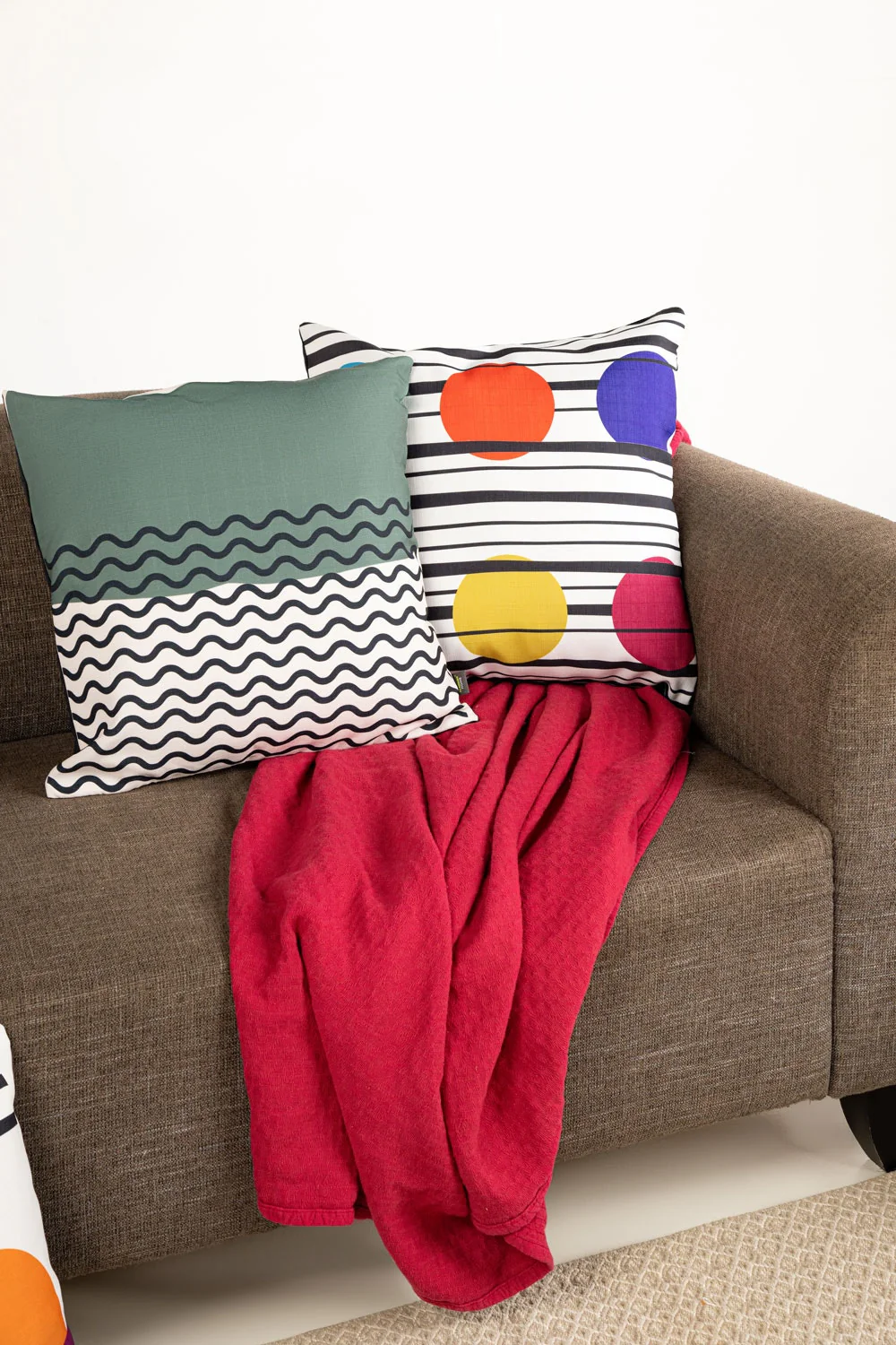 Wavey Digital Printed Cushion Cover - Image 4