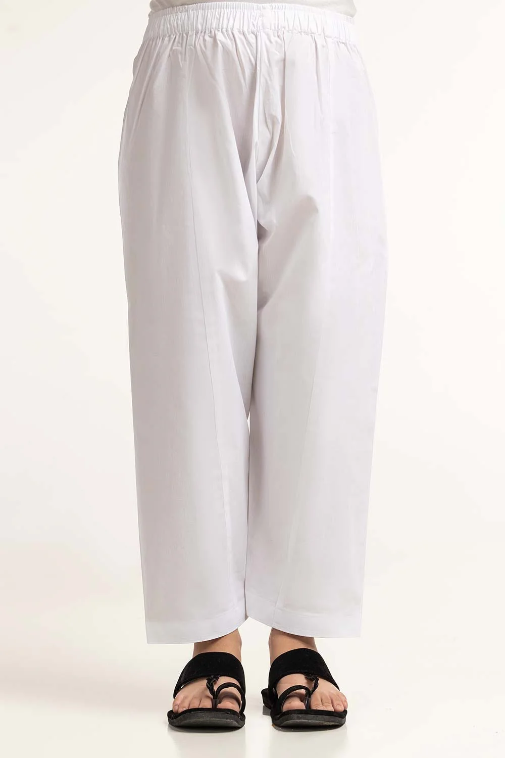 White Basic Shalwar KSH-CTN24-001
