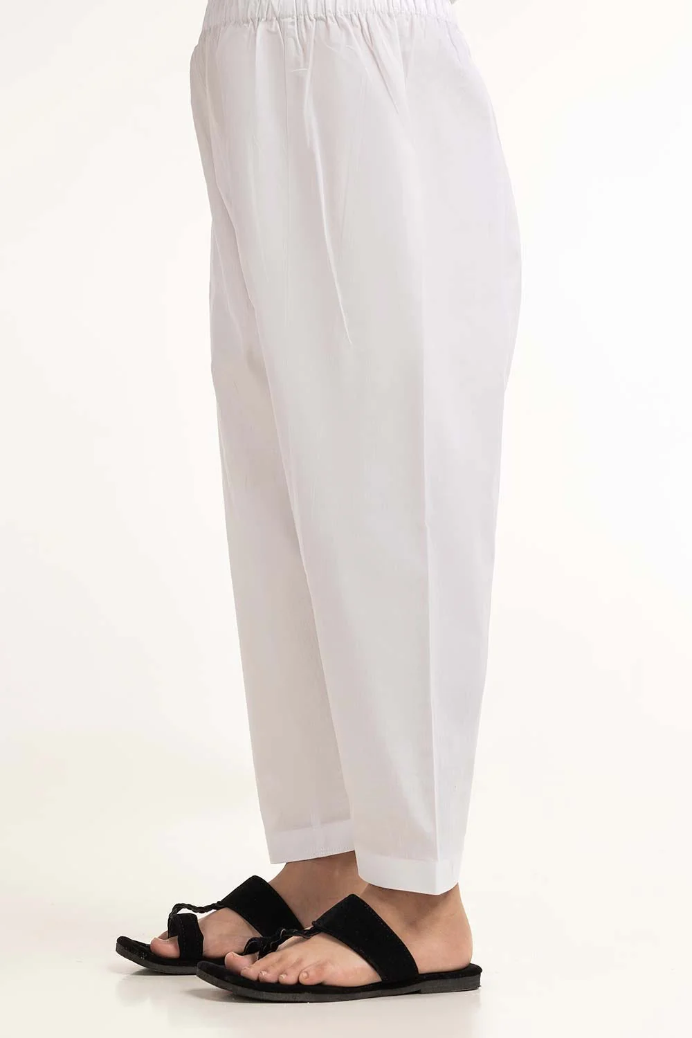 White Basic Shalwar KSH-CTN24-001 - Image 2