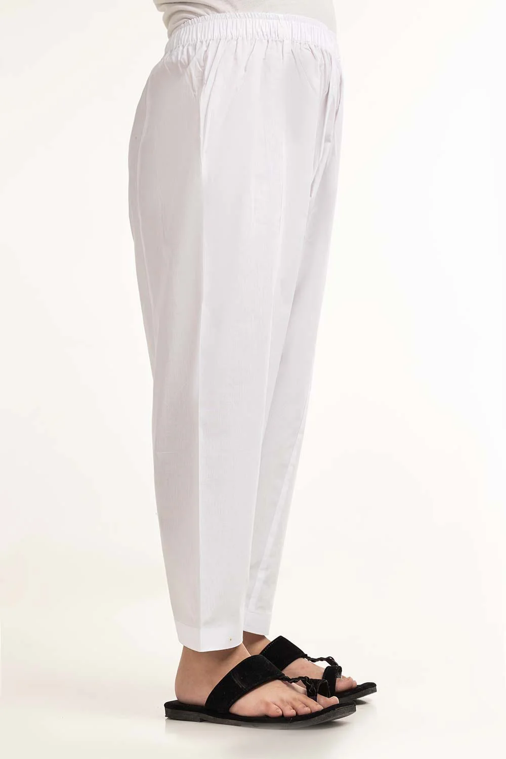 White Basic Shalwar KSH-CTN24-001 - Image 3