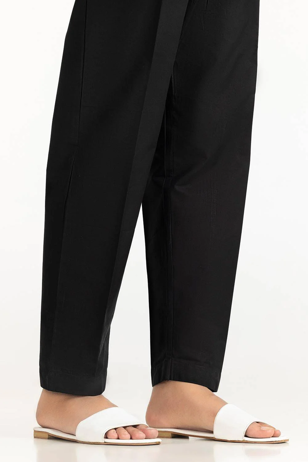 white Cambric Dyed Trouser - Image 2