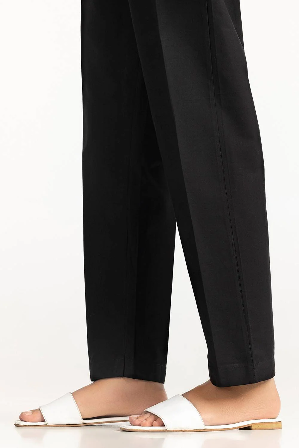 white Cambric Dyed Trouser - Image 3
