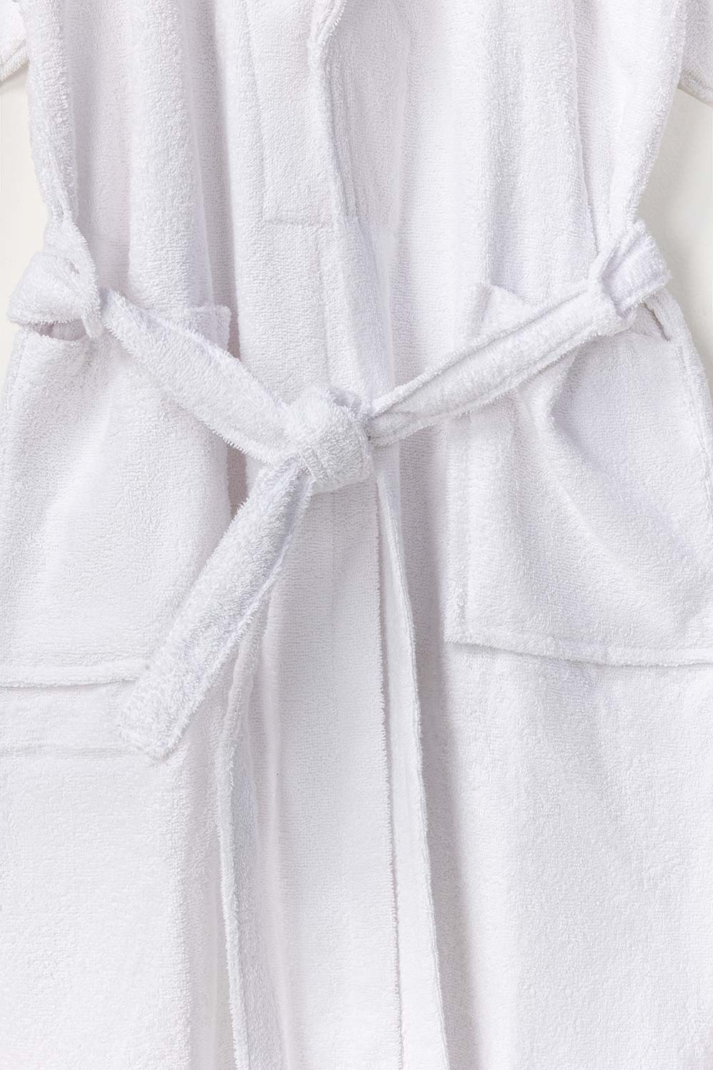 White Combed Bathrobe - Image 3