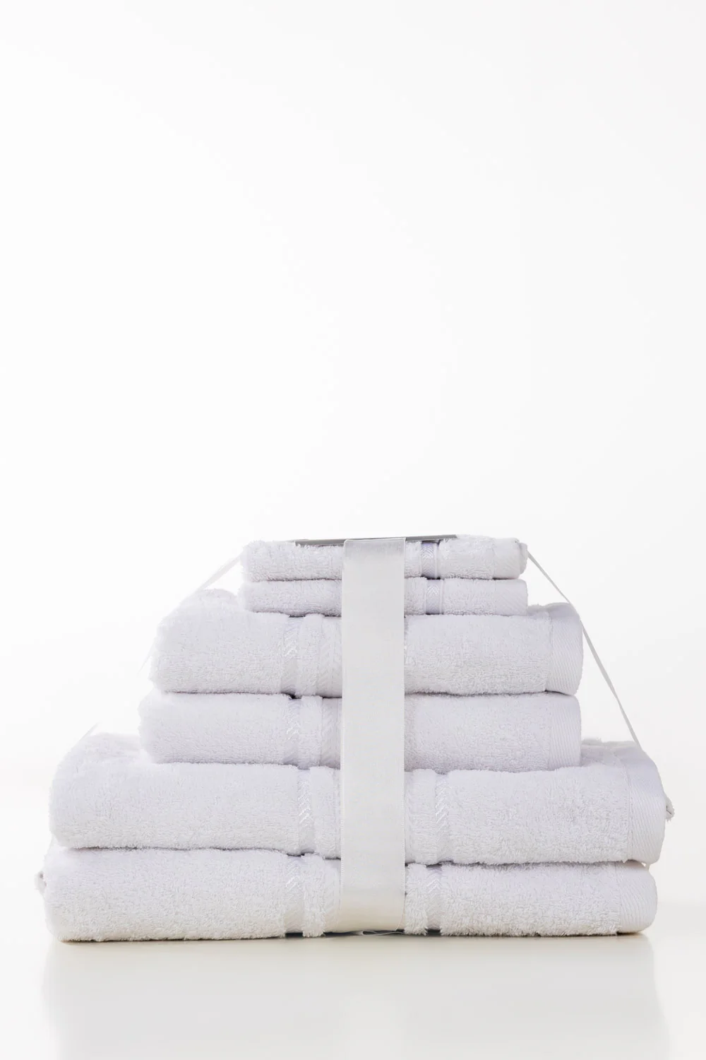 White Combed Towel 6pcs Set 25