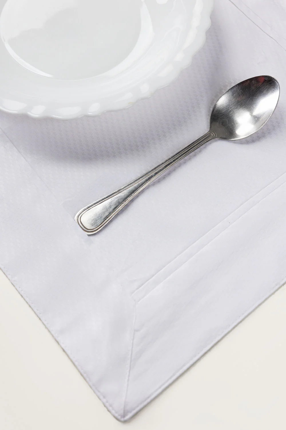 White Cube Dobby Placemat - Image 2