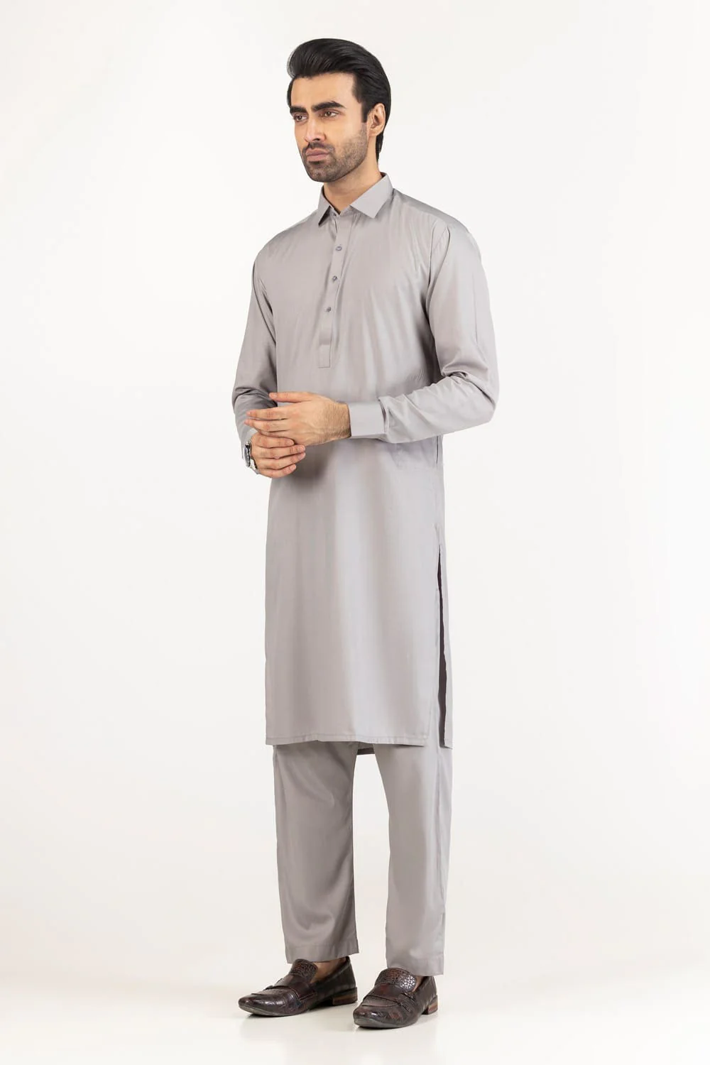 White Gold Unstitched Fabric Blended-LF - Image 7