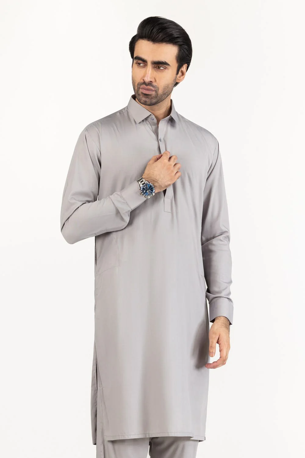 White Gold Unstitched Fabric Blended-LF - Image 9