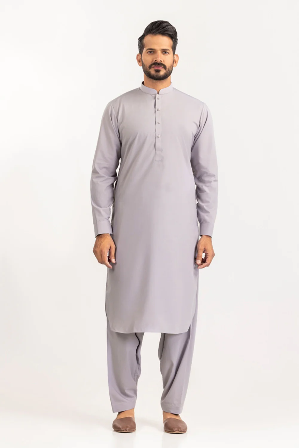 White Gold Unstitched Fabric Cotton-LF - Image 13