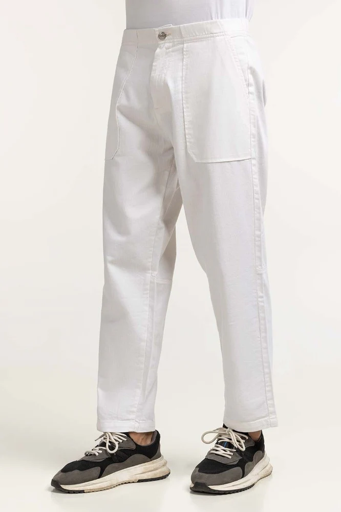 White Non Denim Trouser - Image 2