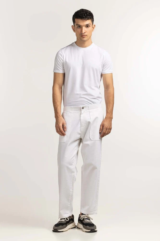 White Non Denim Trouser - Image 5