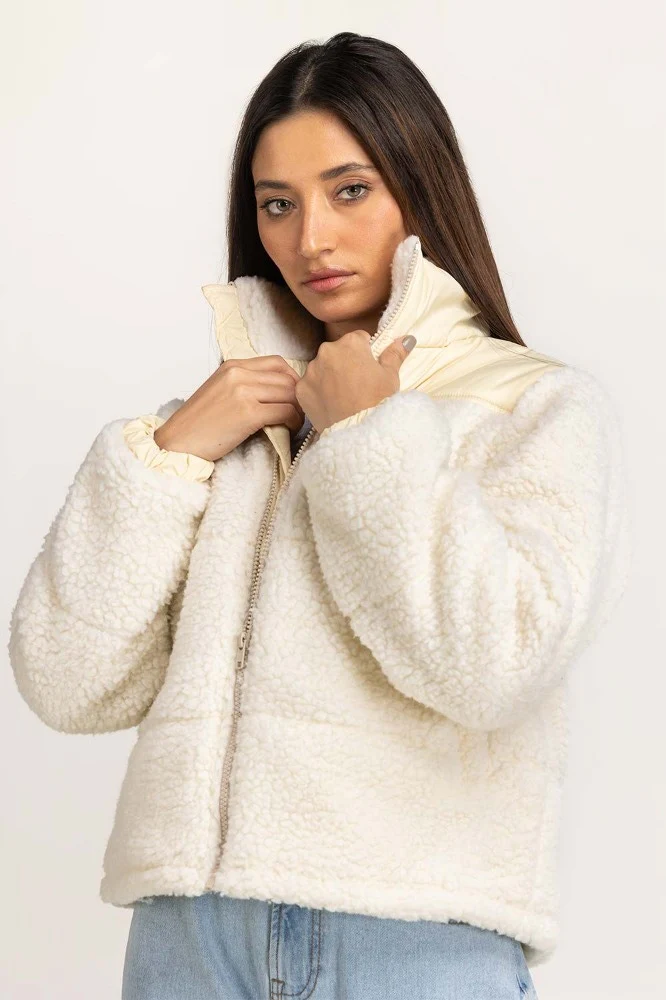 White Puffer Jacket - Image 2